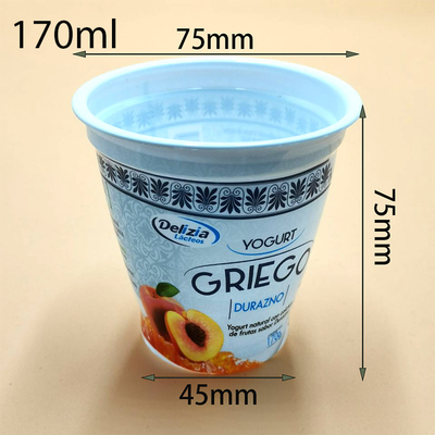 لیوان ماست پلاستیکی Shrink Label 5.7 اونس 170 میلی لیتری مقاوم در برابر یخ زدگی