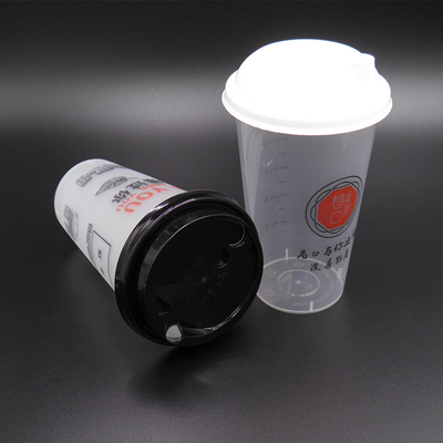 فنجان های نوشیدنی پلاستیکی شفاف 90 میلی لیتری PP تزریقی مات شده برای نوشیدنی های گرم H53 سانتی متر