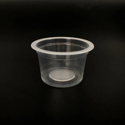 ظرف پلاستیکی گرد شفاف PP شکل منحصر به فرد ژله اسنک 100 میلی لیتری
