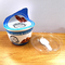 فنجان نوشیدنی شیر ماست پلاستیکی سفارشی یکبار مصرف درجه غذا با درب فویل آلومینیومی