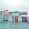 سفید چاپ سفارشی PP شیر اسموتی یکبار مصرف / ماست / لیوان پلاستیکی فنجان چای با درب رنگارنگ