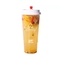 لوگوی سفارشی لیوان های پلاستیکی چای شیر یکبار مصرف 18 اونس 22 اونس 24 اونس شفاف