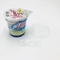 ست ظرف پلاستیکی 125 گرمی فنجان ماست با برچسب کوچک کننده سفارشی